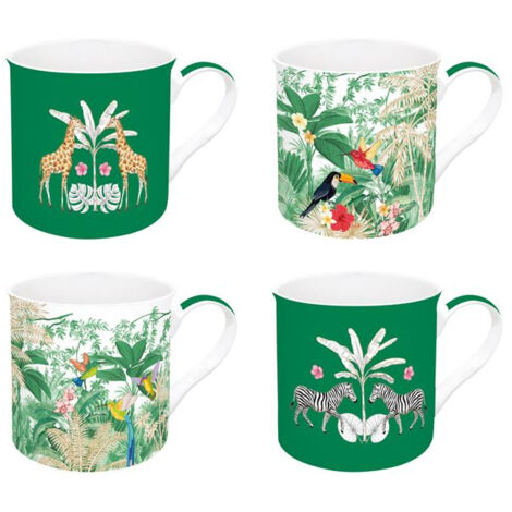 Coffret 4 Mugs 30 Cl - Exotic Heaven - Easy Life