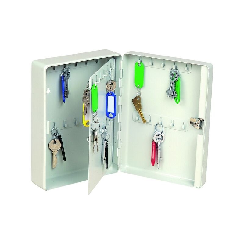 Decayeux - Boîte et coffre à clés budget à clé - 45 clés - blanc