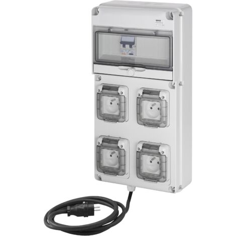 COFFRET 4PC 230V 16A+DD30MA+CABLE GEWISS FR60223N