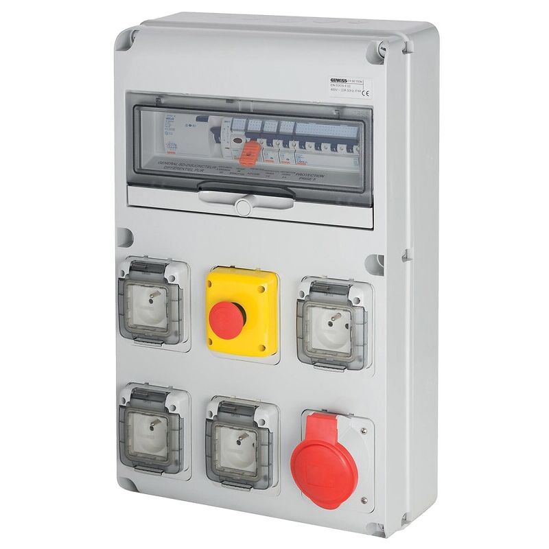 Coffret 4X230V-16A+1X400V-32A Gewiss