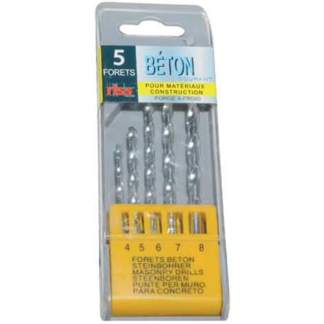 Coffret 5 forets beton mm