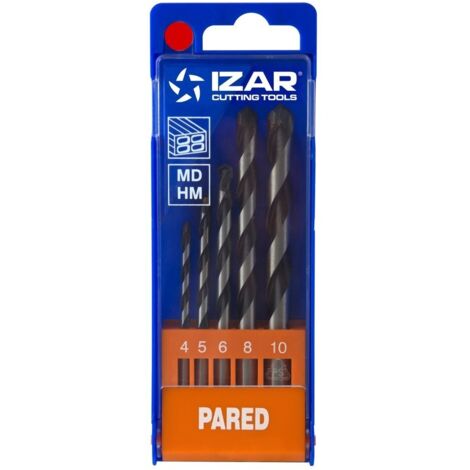coffret 5 forets beton standard Izar à pointe carbure