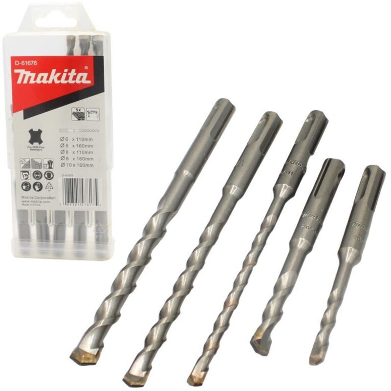 Coffret 5 forets SDS Plus 2 taillants MAKITA D 61678