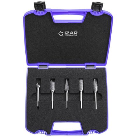 COFFRET 5 FRAISES CARBURE 9200 D6 IZAR CUTTING TOOLSL 45810
