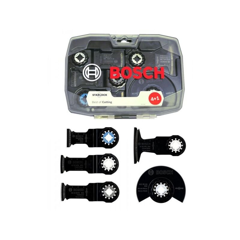 Coffret 5 lames outils oscillant starlock Best for cutting Bosch 2608664131