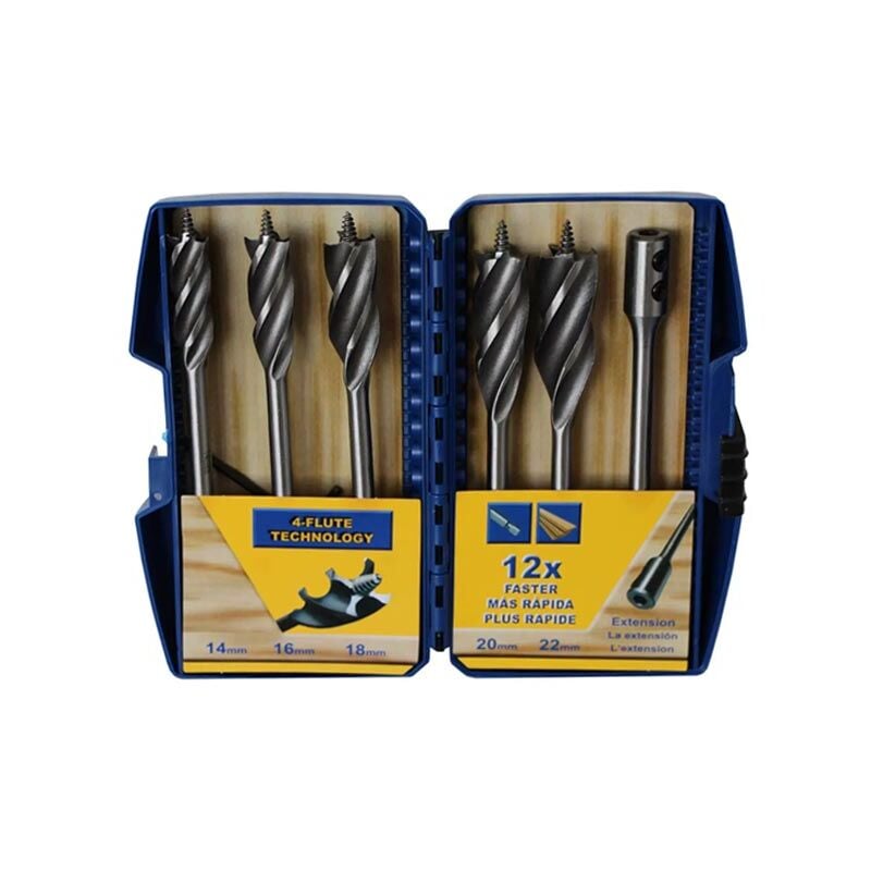 Fisch - Meche Rapide 4 Spirales 14 a 22 Mm + Rallonge (Coffret De 6)