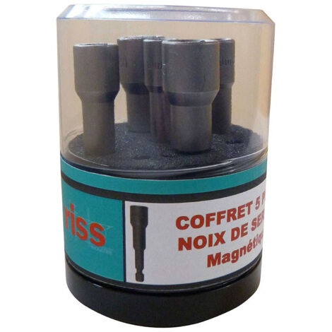 Coffret 5 noix de serrage mm
