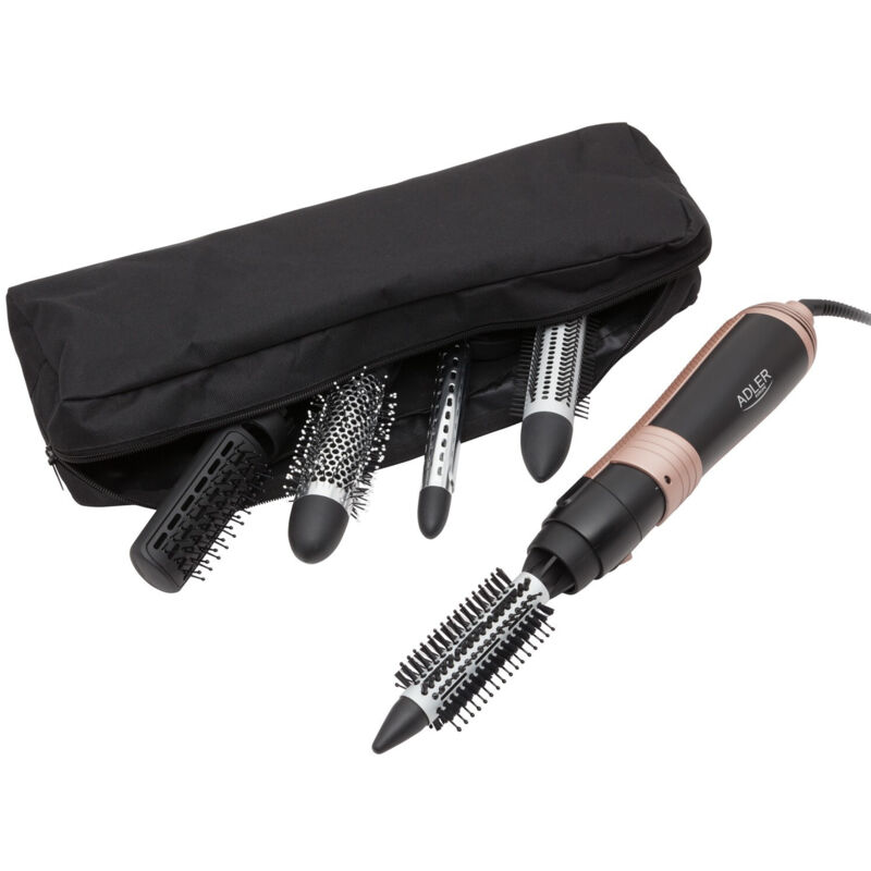 Coffret 6 brosses interchangeables 1200W - Poign&eacute;e caoutchout&eacute;e - AD2022