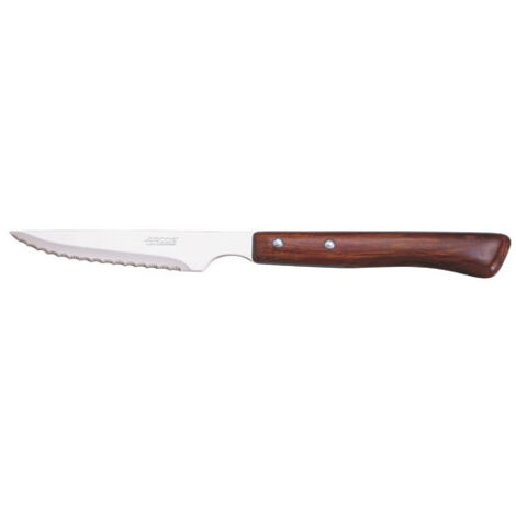 Coffret 6 couteaux steak crantes manche bois bakelite - Arcos - 377600