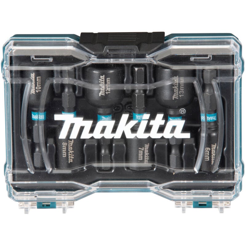 Makita - Coffret 6 douilles à queue Impact black E-15768