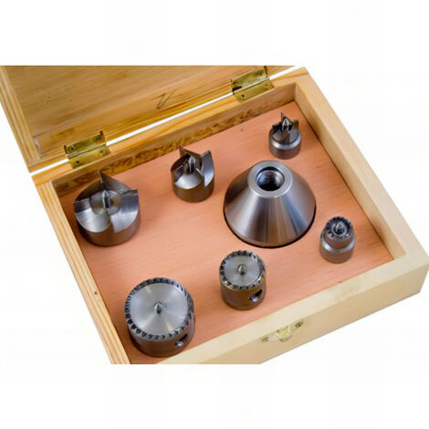 Coffret de 6 griffes d'entraînement pour tour à bois – Support robuste M33 – 3 griffes 4 dents 38/26/16mm – 3 griffes dentées 36/26/16mm – Holzprofi
