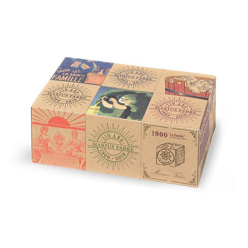 Coffret 6 Savons de Marseille 200g Collector 110 ans - MARIUS FABRE