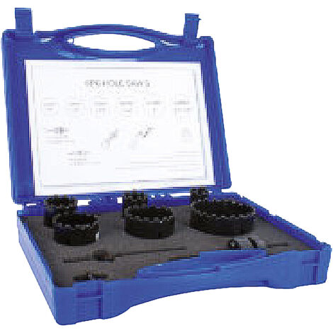 Coffret 6 scies trépan hss concretion carbure diam. 22-29-35 mm