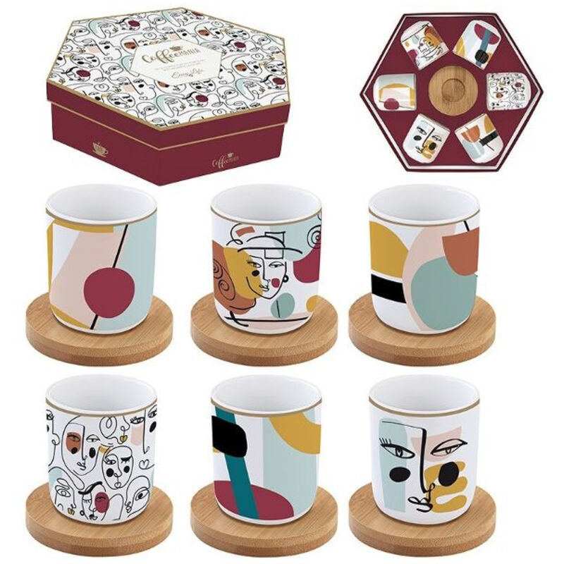 Coffret 6 Tasses à Café 11 Cl - Modernism - Coffee Mania - Easy Life