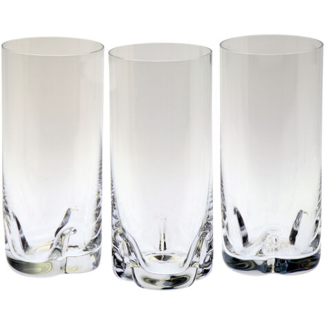 Coffret 6 Verres Hauts en Cristal de Bohême dans Coffret Cadeau °7X16 Cm