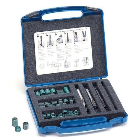 Coffret 60 HELICOIL® 1/4 UNF X6.4/9.5/12.7 + Foret + Taraud + Outil + Rupteur