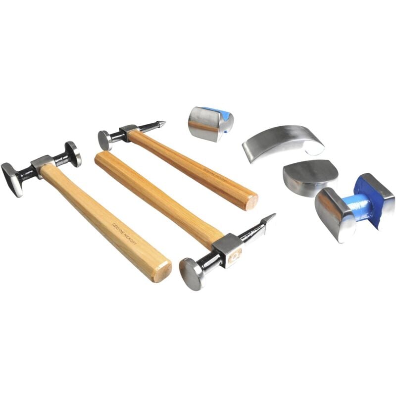 Coffret 7 pcs marteaux + tas de carrossier - OC 0811 - CLAS Equipements