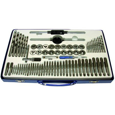 Coffret 75pcs forets HSS, tarauds, filières et accessoires - OM 9223 - CLAS Equipements