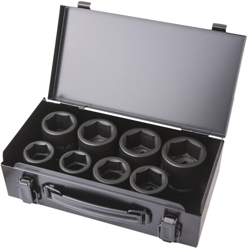 Coffret 8 douilles choc 6 pans 26-38mm 3/4' Cr-Mo - os 3400 Clas Equipements