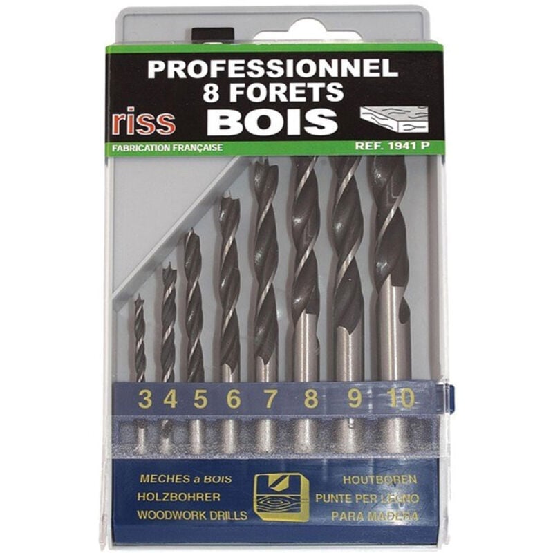 Rotofor - Coffret 8 forets a bois