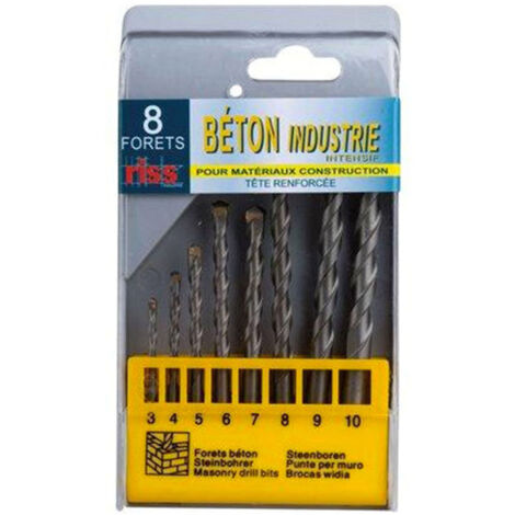 Coffret 8 forets beton mm