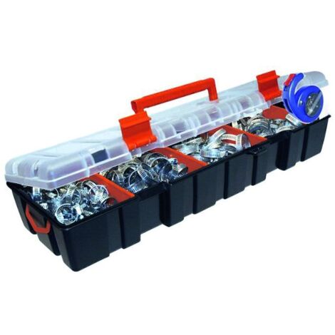 Coffret 85 Colliers Bande Ajouree Avec Flexometre En Acier Sans Fin Lg 3 M Lg 8 Mm