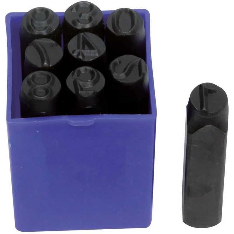 Coffret 9pcs chiffres à frapper din 10mm de 0 à 8 - eg 5031 Clas Equipements