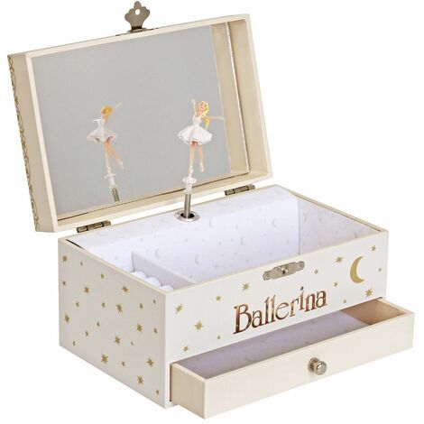 Coffret à bijoux musical Ballerina  - Phosphorescent