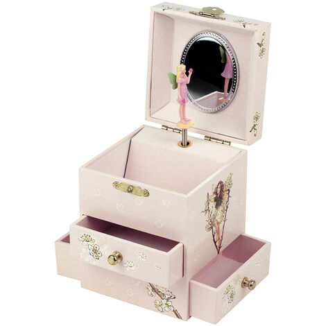 Coffret à bijoux musical cerisier