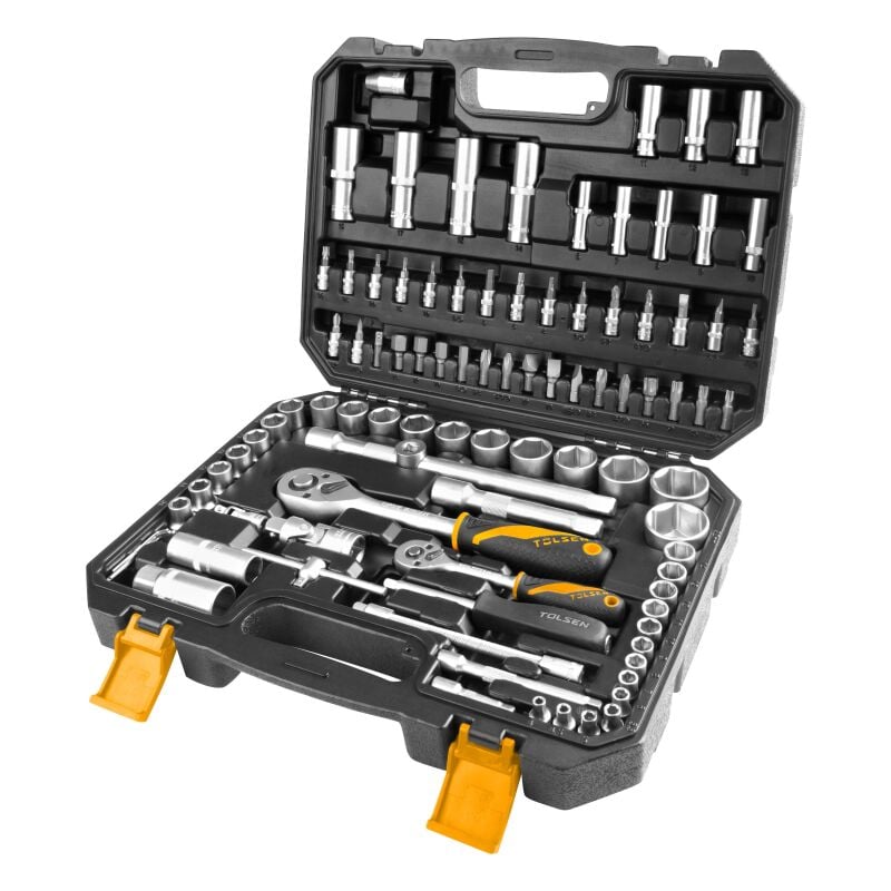 Tolsen - coffret a cliquet 94PCS avec douilles et rallonges