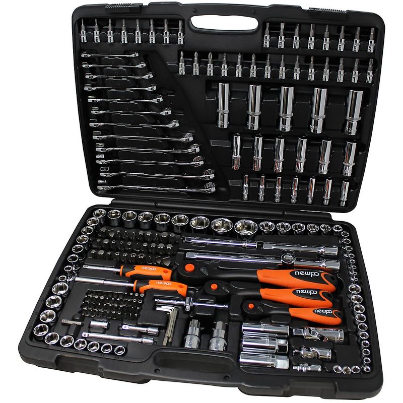 coffret à douilles 1/4'' 3/8'' 1/2'' - 216 pièces | newpo