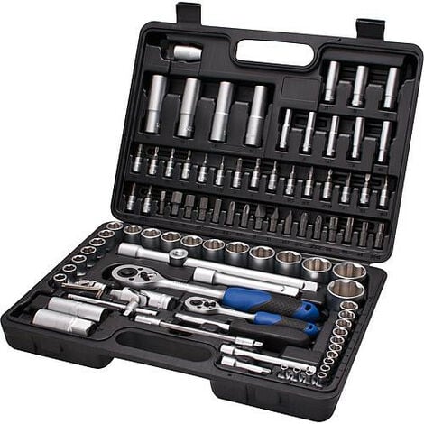 CP-61N  Coffret cliquets et douilles traversantes 2 outils en 1