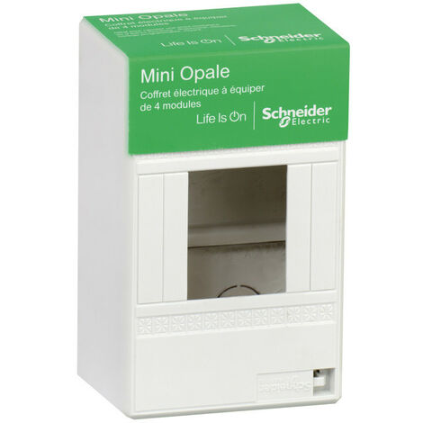 SCANELEC Coffret à équiper (Mini Opale) 4 modules Schneider - Blanc