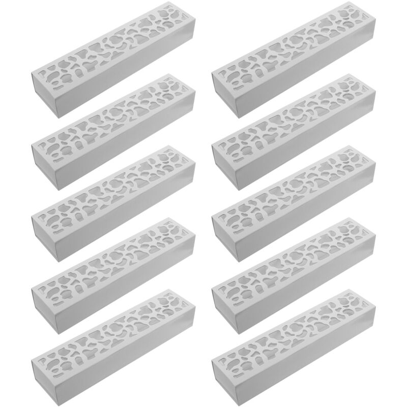 Coffret à macarons 10 pièces Boîte à macarons rectangulaire Boîte à biscuits en papier Boîtes d'emballage à dessert pour boulangerie