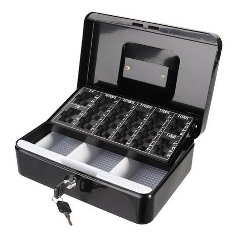 Coffret À Monnaie - Avec Plateau À Monnaie Amovible - 18 X 25 X 9 Cm