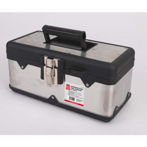 Coffret à outils RS PRO en Polypropylène, Acier inoxydable, Dimensions 350 x 190 x 165mm ( Prix pour 1 )
