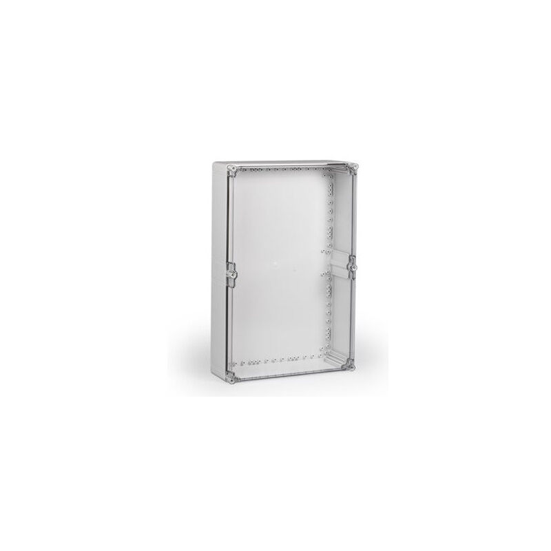 Coffret étanche plastique abs 400x600x132mm gris avec couvercle transparent étanche IP67 ik08 cubo o ensto