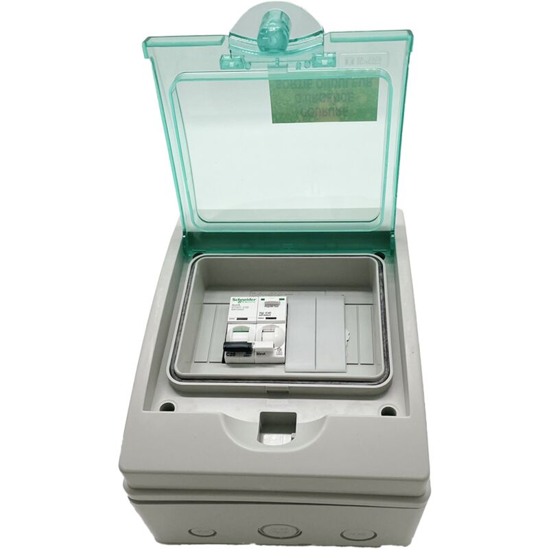 Coffret ac monophasé 3KW avec différentiel type asi