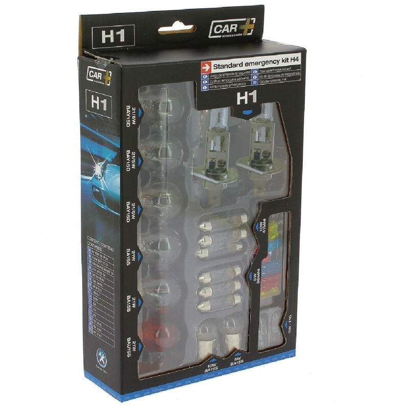 Coffret ampoules de remplacement H1+16 ampoules +12 fusibles