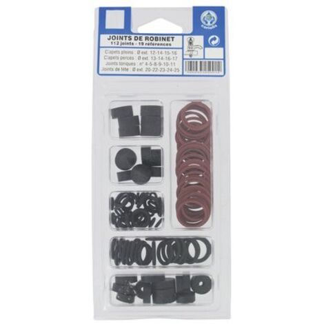 Coffret assortiment joints de robinet Gripp - 112 pièces