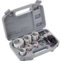 Coffret BOSCH : 6 scies-trépans + 2 adaptateurs + 1 clé Allen - 2608580868