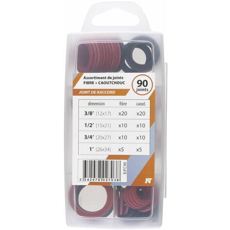 Coffret brochable joints fibre & caoutchouc pour raccord NOYON & THIEBAULT 12/15/20/26