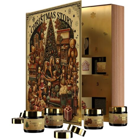 Coffret cadeau HISKIN Home Contes de fées - Calendrier de l'Avent (bougies parfumées)