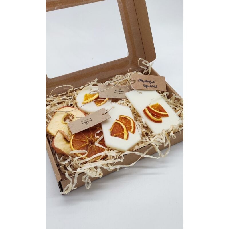 Coffret Cadeau Parfumé -30 / Petit - 3 X Pendentifs / Spases Orange