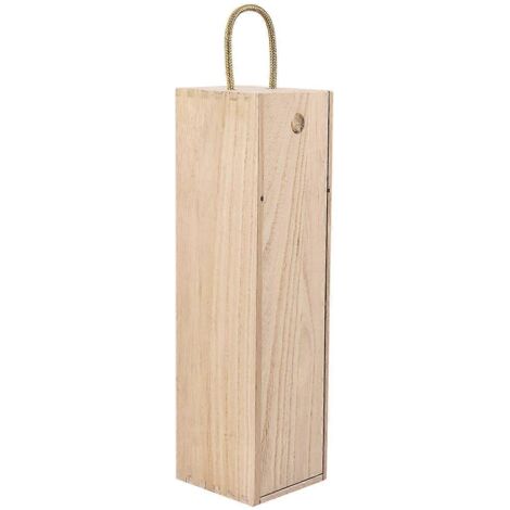Coffret cadeau spécial en bois pour bouteille de vin rouge ou flûte à champagne.