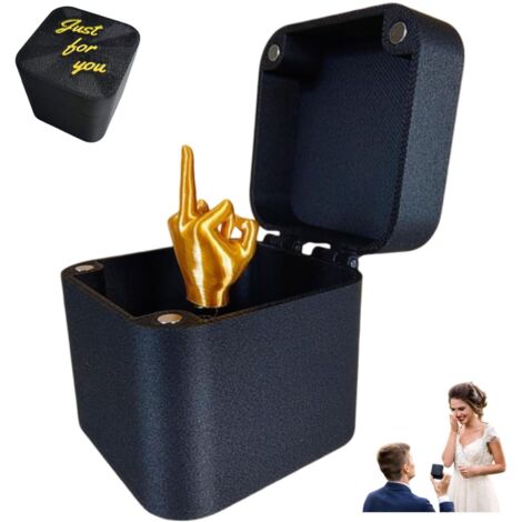 Coffret Cadeau Surprise - Doigt d'Honneur dans une Boîte Amusante - Cadeaux Farces et Pop-Up pour Adultes (1PCS)