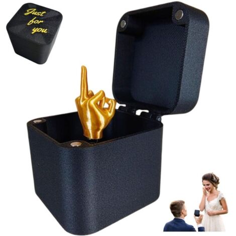 Coffret Cadeau Surprise - Doigt d'Honneur dans une Boîte Amusante - Cadeaux Farces et Pop-Up pour Adultes (1PCS)