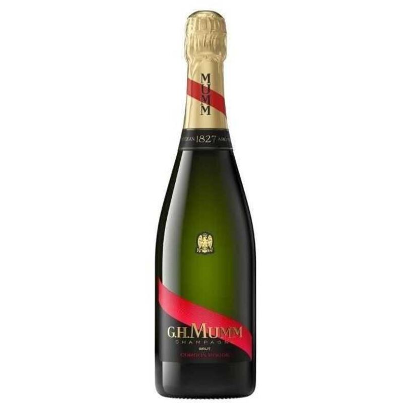 Coffret Champagne MUMM Cordon Rouge Brut 0,75 L + 2 flûtes