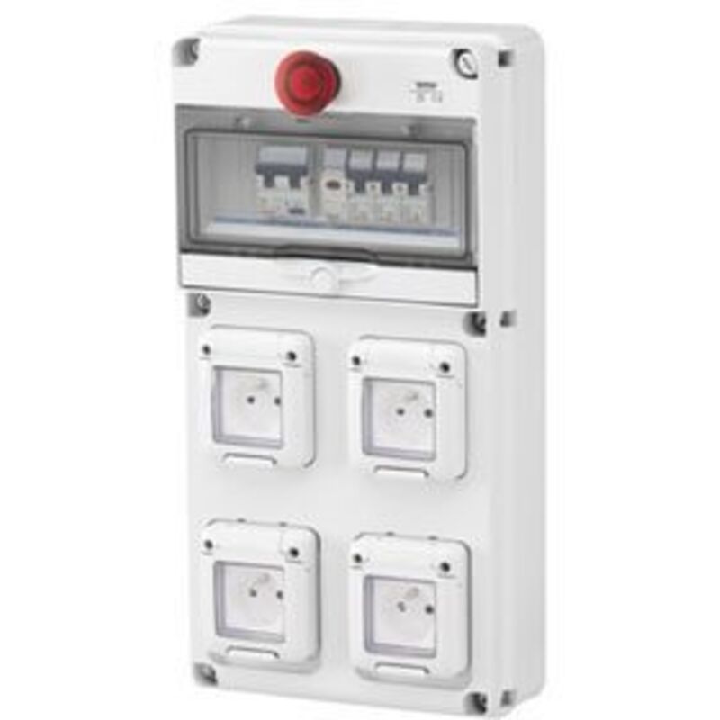 COFFRET CHANT. 4X2P+T10/16A+AU - Gewiss