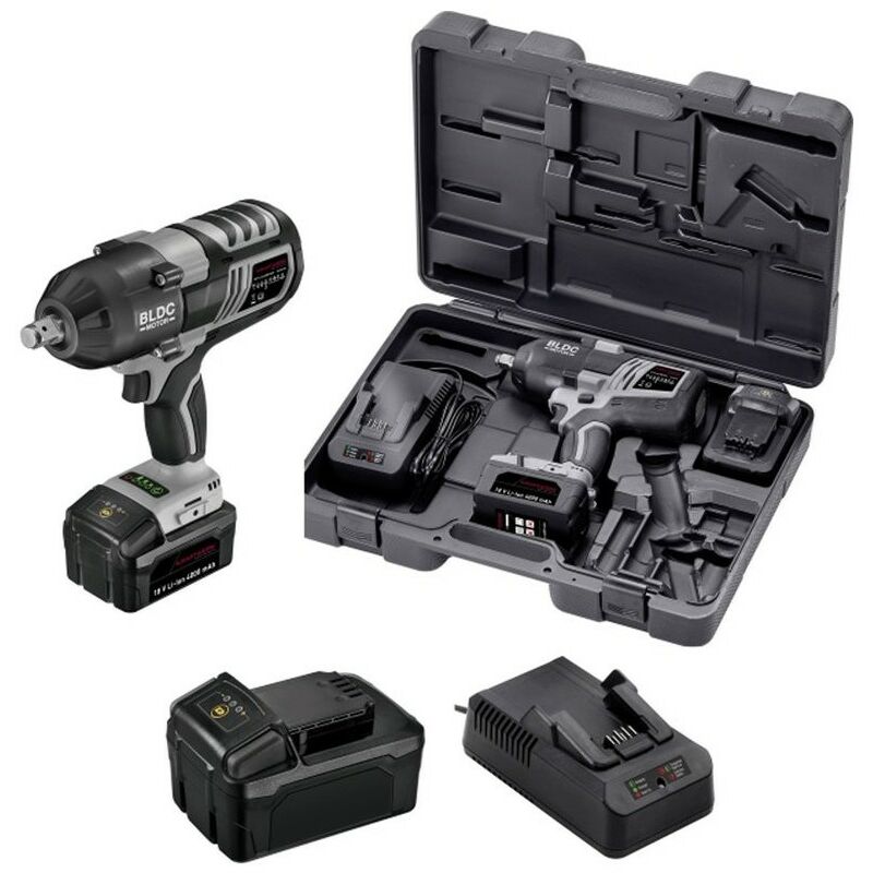 Kraftwerk - Coffret clé à choc à batterie1/2' sans brosse 18V 1500Nm